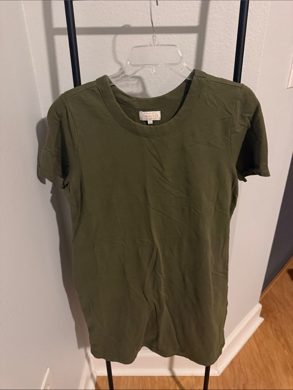 Mud Pie Olive Short Sleeve Mini Dress